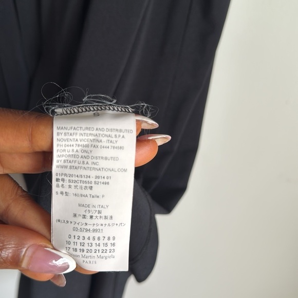 maison martin margiela 6 mmm pleated mini dress black Small - Picture 7 of 11